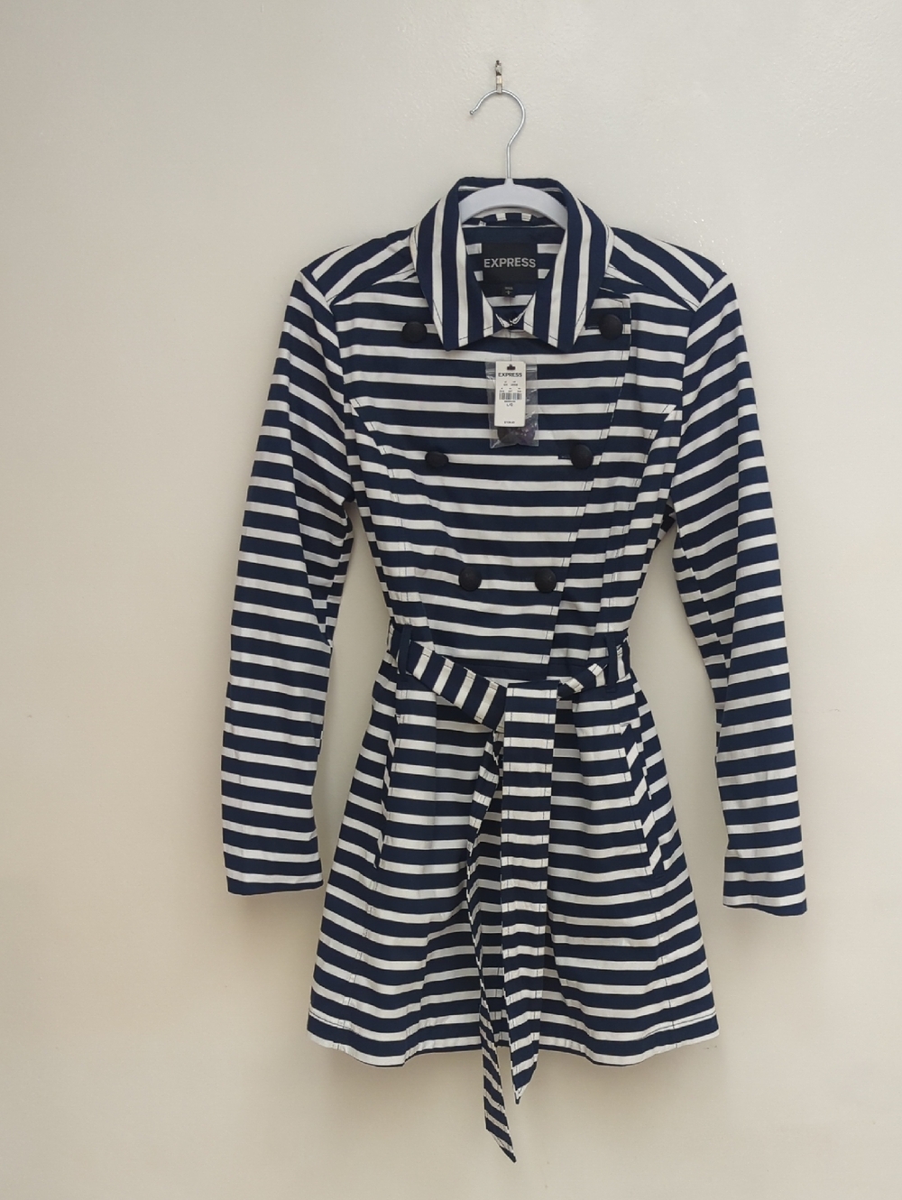 Cute Navy And White Coat